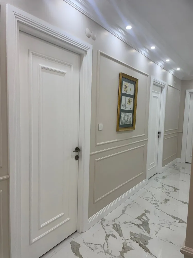 Cem Yeşilay Luxury Manyetik Kilitli & Gizli Menteşeli Beyaz Lake Kapı (MODEL-1-2) - Buca Adatepe özel mimari imalat