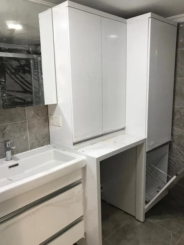 Cem Yeşilay Luxury Robot Süpürge Geçişine Uygun Ayaklı Modern Banyo (MODEL-11) - Buca Adatepe özel mimari imalat