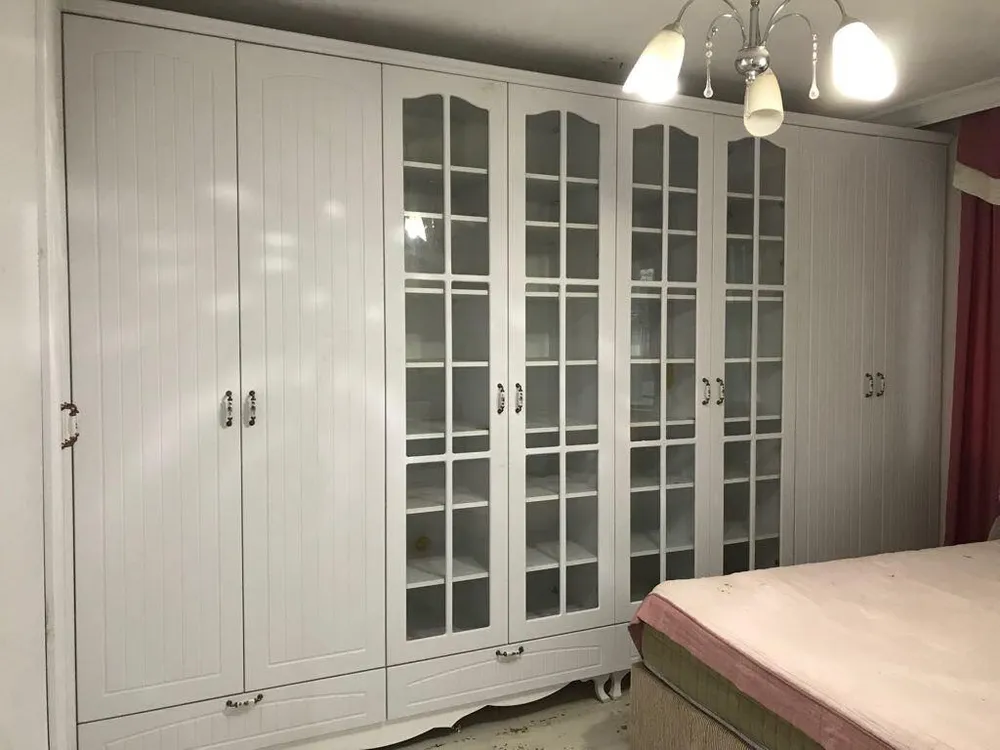 Cem Yeşilay Luxury Klasik Taç Pervazlı 6 Kapaklı Beyaz Lake Gardırop (MODEL-18-3) - Buca Adatepe özel mimari imalat