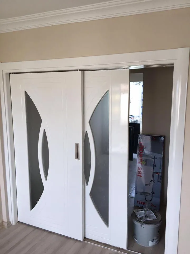Cem Yeşilay Luxury Tavan Boyu Süpürgelik Hemyüz Minimalist Kapı (MODEL-23-2) - Buca Adatepe özel mimari imalat