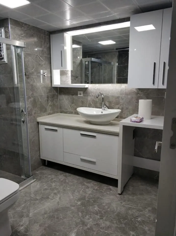 Cem Yeşilay Luxury Prizli & Tıraş Makinesi Şarjlı Gizli Çekmeceli Dolap (MODEL-24) - Buca Adatepe özel mimari imalat
