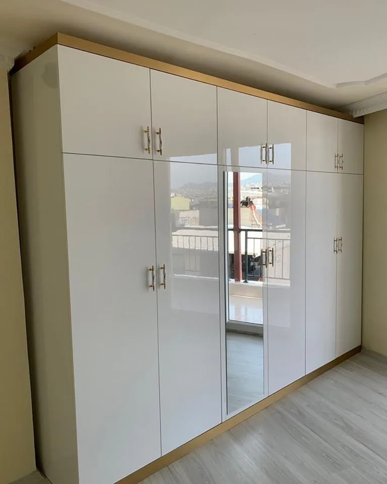 Cem Yeşilay Luxury Kravatlık & Pantolonluk Modüllü Antrasit Gardırop (MODEL-25-2) - Buca Adatepe özel mimari imalat