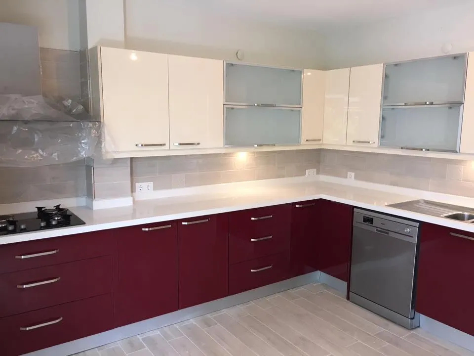 Cem Yeşilay Luxury Yumuşak Kavisli Köşe Adalı Ergonomik Mutfak (MODEL-29-3) - Buca Adatepe özel mimari imalat