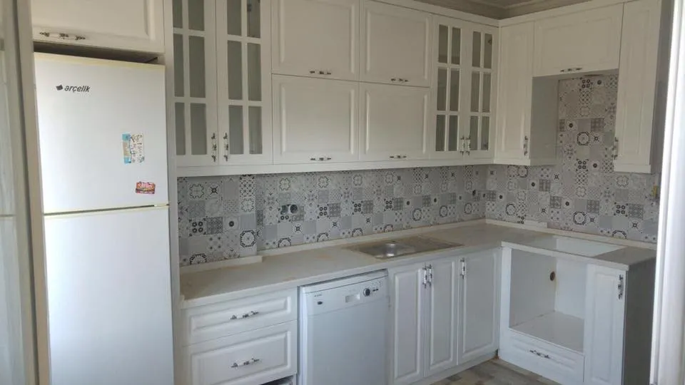 Cem Yeşilay Luxury Doğal Meşe Gövde & Mat Siyah Lake Mutfak (MODEL-30-3) - Buca Adatepe özel mimari imalat