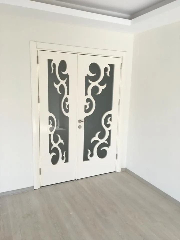 Cem Yeşilay Luxury Ağır Tok Masif Dolgulu Koyu Ceviz Kapı (MODEL-30) - Buca Adatepe özel mimari imalat