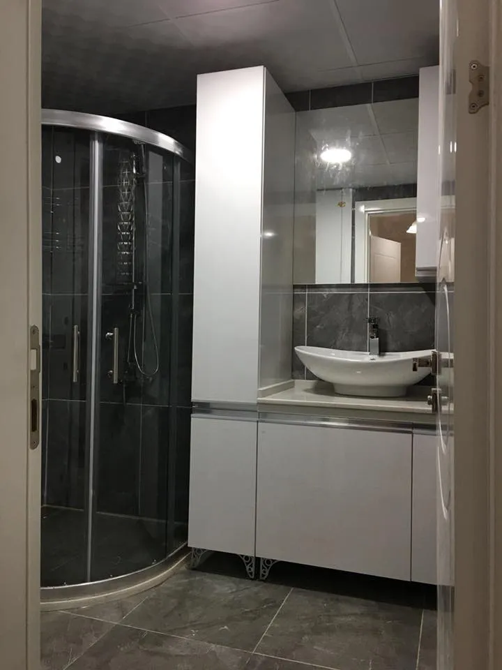 Cem Yeşilay Luxury Dar Banyolar İçin Aynalı Üst Modüllü Kompakt Dolap (MODEL-5) - Buca Adatepe özel mimari imalat